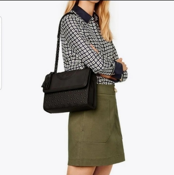 NWT Tory burch Fleming matte large